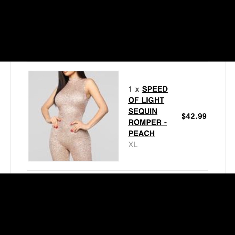 NWT FASHION NOVA | Speed of Light Romper